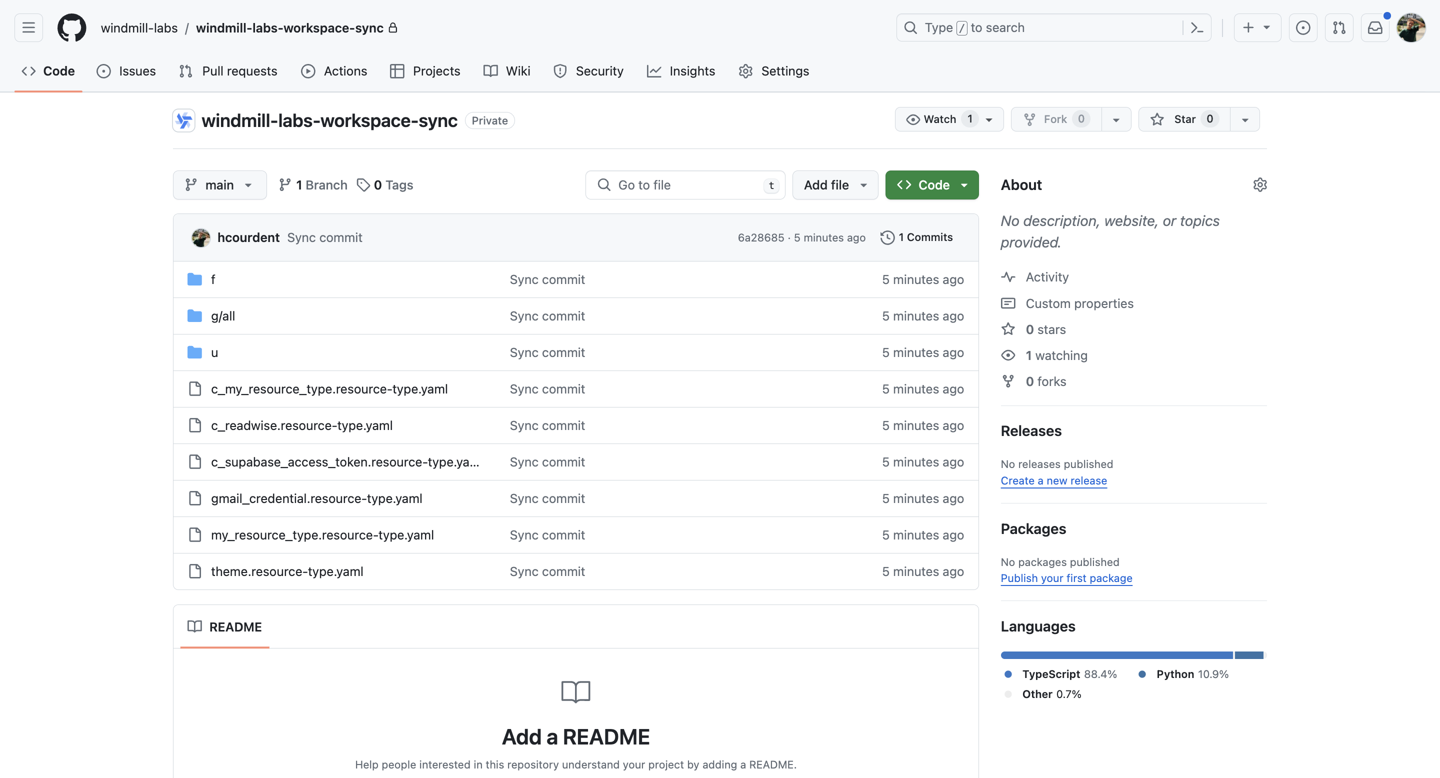 Git sync 1 Git sync 1
